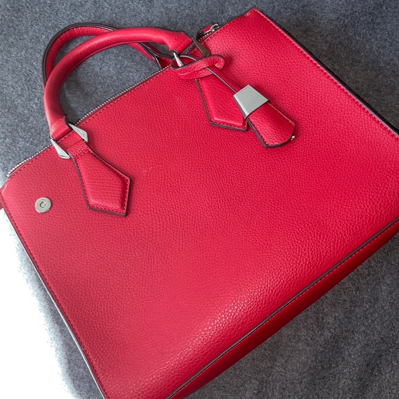 Red hand bag